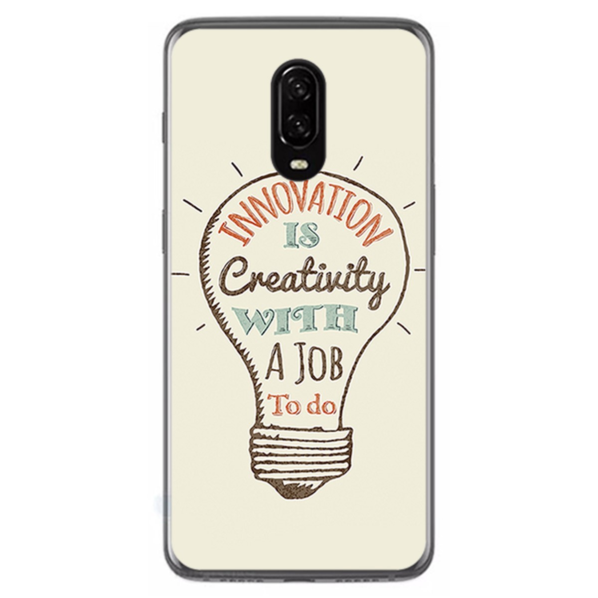 Funda Gel Tpu para Oneplus 6T Diseño Creativity Dibujos