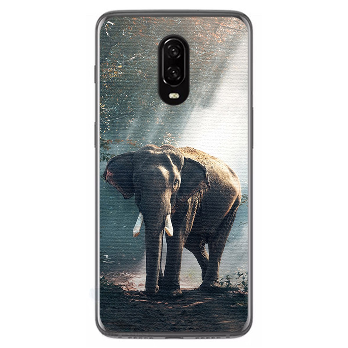 Funda Gel Tpu para Oneplus 6T Diseño Elefante Dibujos
