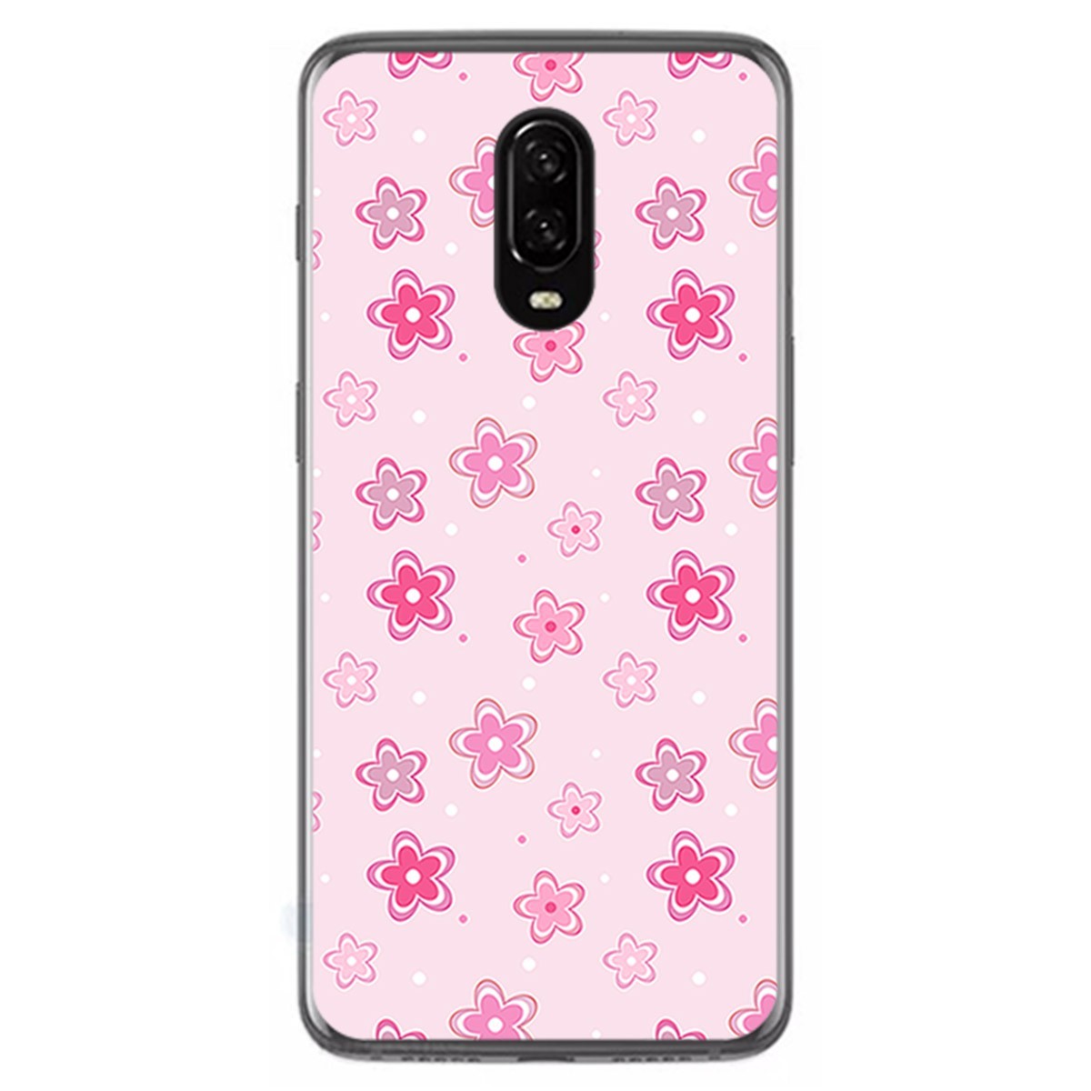 Funda Gel Tpu para Oneplus 6T Diseño Flores Dibujos