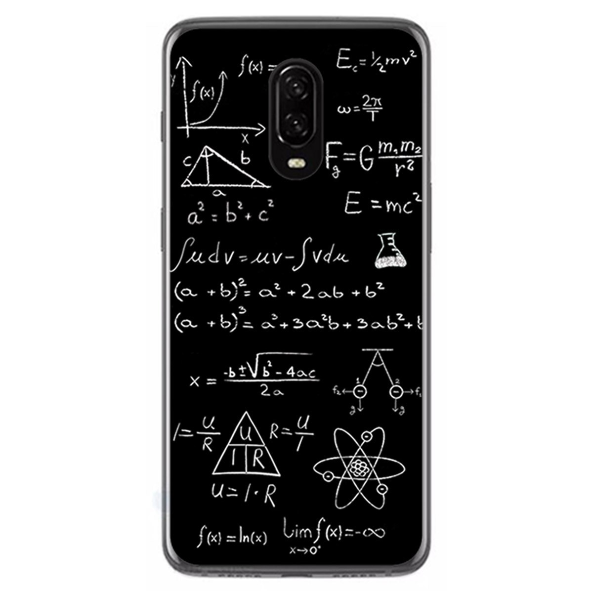 Funda Gel Tpu para Oneplus 6T Diseño Formulas Dibujos