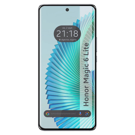 Protector Cristal Templado Curvo 5D Full Glue Negro para Huawei Honor Magic 6 Lite 5G Vidrio