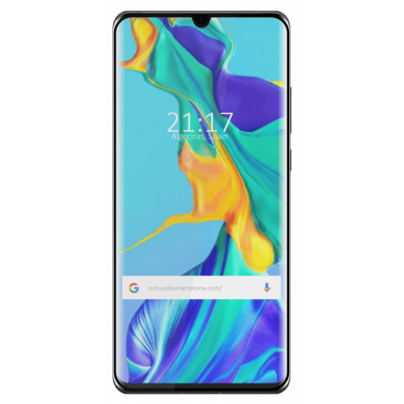 Protector Cristal Templado Curvo 5D Full Glue Negro para Huawei P30 Pro Vidrio