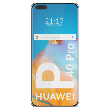 Protector Cristal Templado Curvo 5D Full Glue Negro para Huawei P40 Pro Vidrio