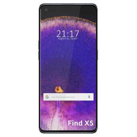 Protector Cristal Templado Curvo 5D Full Glue Negro para Oppo Find X5 5G Vidrio