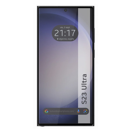 Protector Cristal Templado Curvo 5D Full Glue Negro para Samsung Galaxy S23 Ultra 5G Vidrio