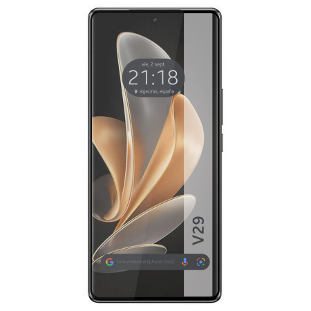 Protector Cristal Templado Curvo 5D Full Glue Negro para Vivo V29 5G Vidrio