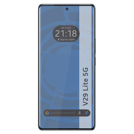 Protector Cristal Templado Curvo 5D Full Glue Negro para Vivo V29 Lite 5G Vidrio