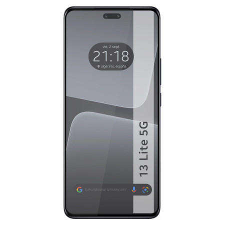 Protector Cristal Templado Curvo 5D Full Glue Negro para Xiaomi 13 Lite 5G Vidrio