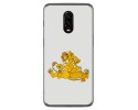 Funda Gel Tpu para Oneplus 6T Diseño Leones Dibujos