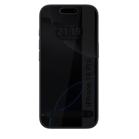 Protector Cristal Templado Completo 5D Antiespías para Iphone 16 Pro (6.3) Vidrio