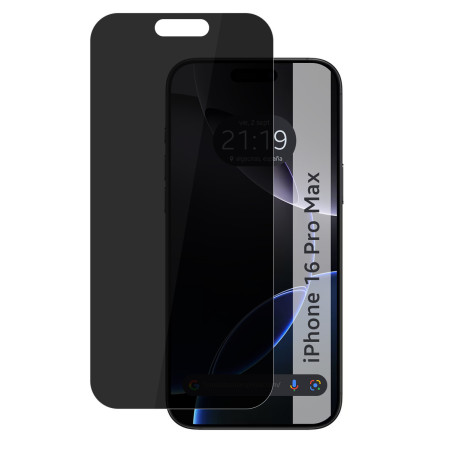 Protector Cristal Templado Completo 5D Antiespías para Iphone 16 Pro Max (6.9) Vidrio
