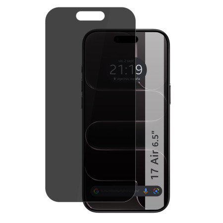 Protector Cristal Templado Completo 5D Antiespías para Iphone 17 Air (6.5) Vidrio