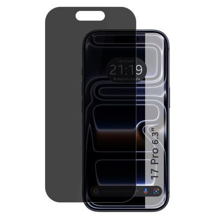 Protector Cristal Templado Completo 5D Antiespías para Iphone 17 Pro (6.3) Vidrio