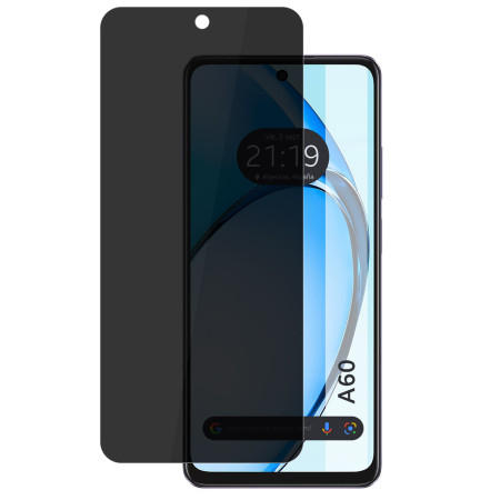 Protector Cristal Templado Completo 5D Antiespías para Oppo A60 4G Vidrio