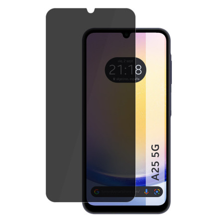 Protector Cristal Templado Completo 5D Antiespías para Samsung Galaxy A25 5G Vidrio