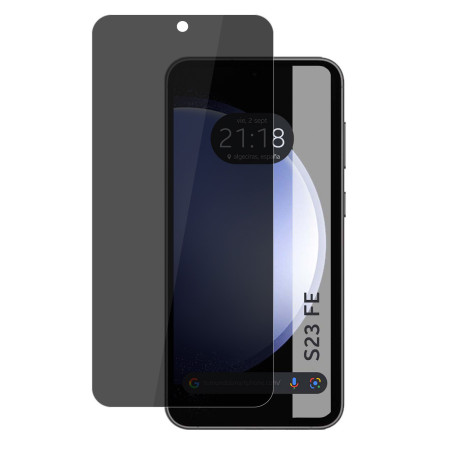 Protector Cristal Templado Completo 5D Antiespías para Samsung Galaxy S23 FE 5G Vidrio