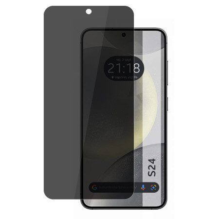 Protector Cristal Templado Completo 5D Antiespías para Samsung Galaxy S24 5G Vidrio
