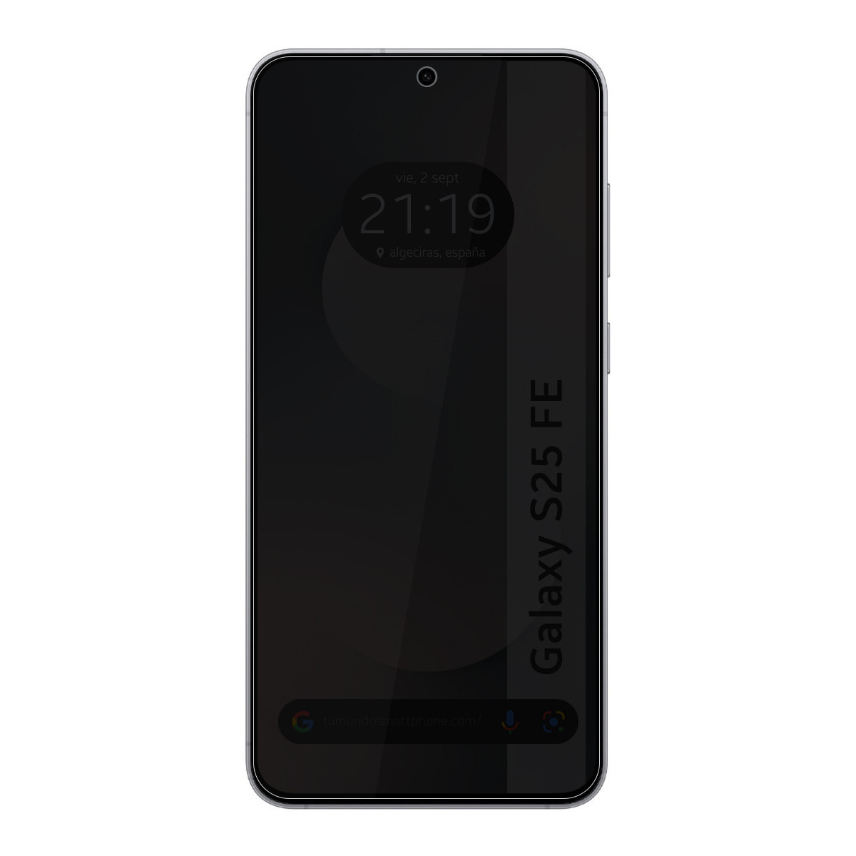 Protector Cristal Templado Completo 5D Antiespías para Samsung Galaxy S25 FE 5G Vidrio