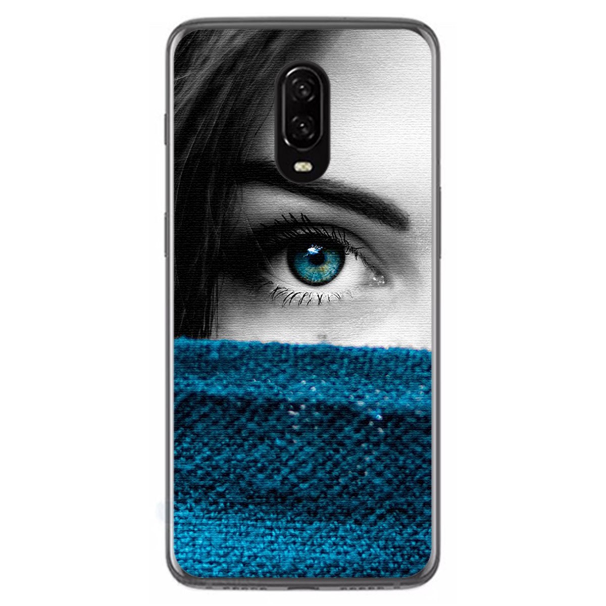 Funda Gel Tpu para Oneplus 6T Diseño Ojo Dibujos