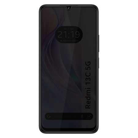 Protector Cristal Templado Completo 5D Antiespías para Xiaomi Redmi 13C Vidrio