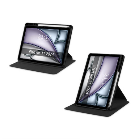Funda Smart Cover Giratoria para Apple iPad Air 2024 11 (M2) color Negra