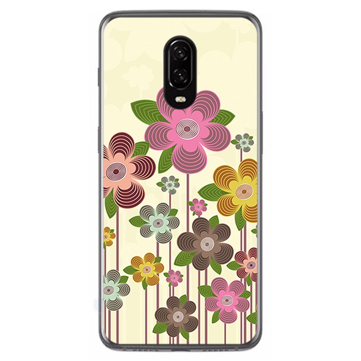 Funda Gel Tpu para Oneplus 6T Diseño Primavera En Flor Dibujos