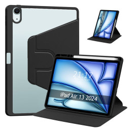 Funda Smart Cover Giratoria para Apple iPad Air 2024 13 (M2) color Negra