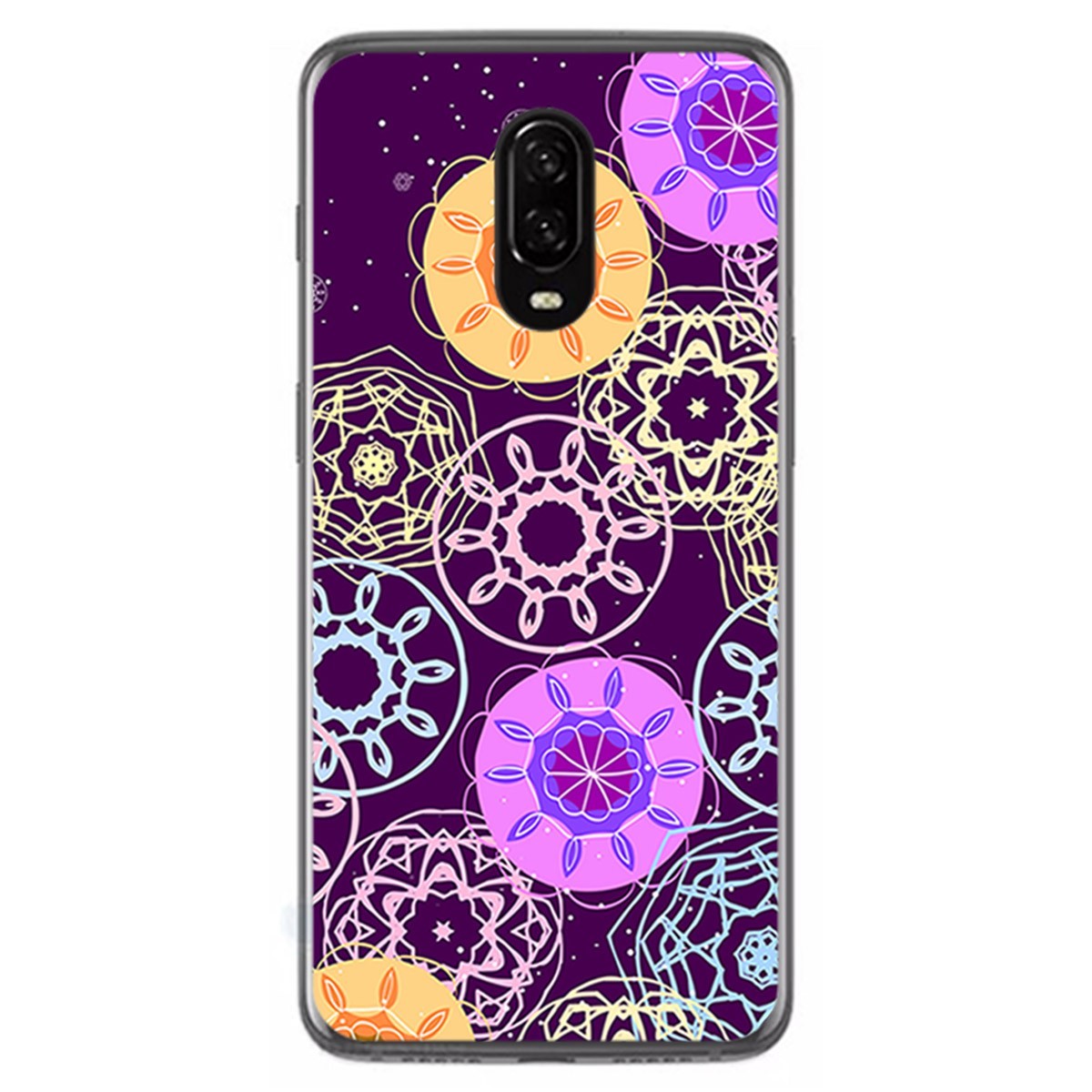 Funda Gel Tpu para Oneplus 6T Diseño Radial Dibujos