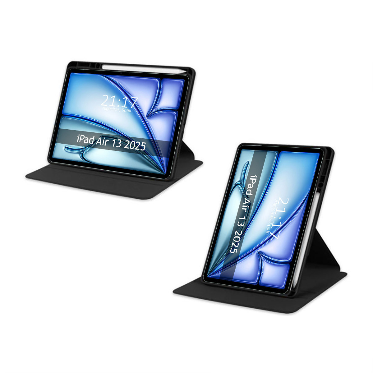 Funda Smart Cover Giratoria para Apple iPad Air 2025 13 (M3) color Negra