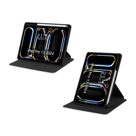 Funda Smart Cover Giratoria para Apple iPad Pro 2024 13 (M4) color Negra