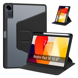 Funda Smart Cover Giratoria para Xioami Redmi Pad SE 11 color Negra