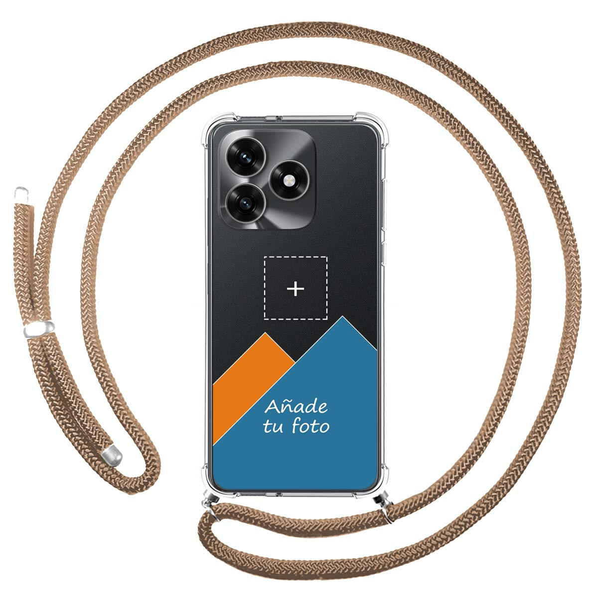 Personaliza tu Funda Colgante Transparente para Huawei Honor X5c Plus con Cordon Camel Dibujo Personalizada