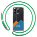 Personaliza tu Funda Colgante Transparente para Huawei Honor X5c Plus con Cordon Verde Agua Dibujo Personalizada