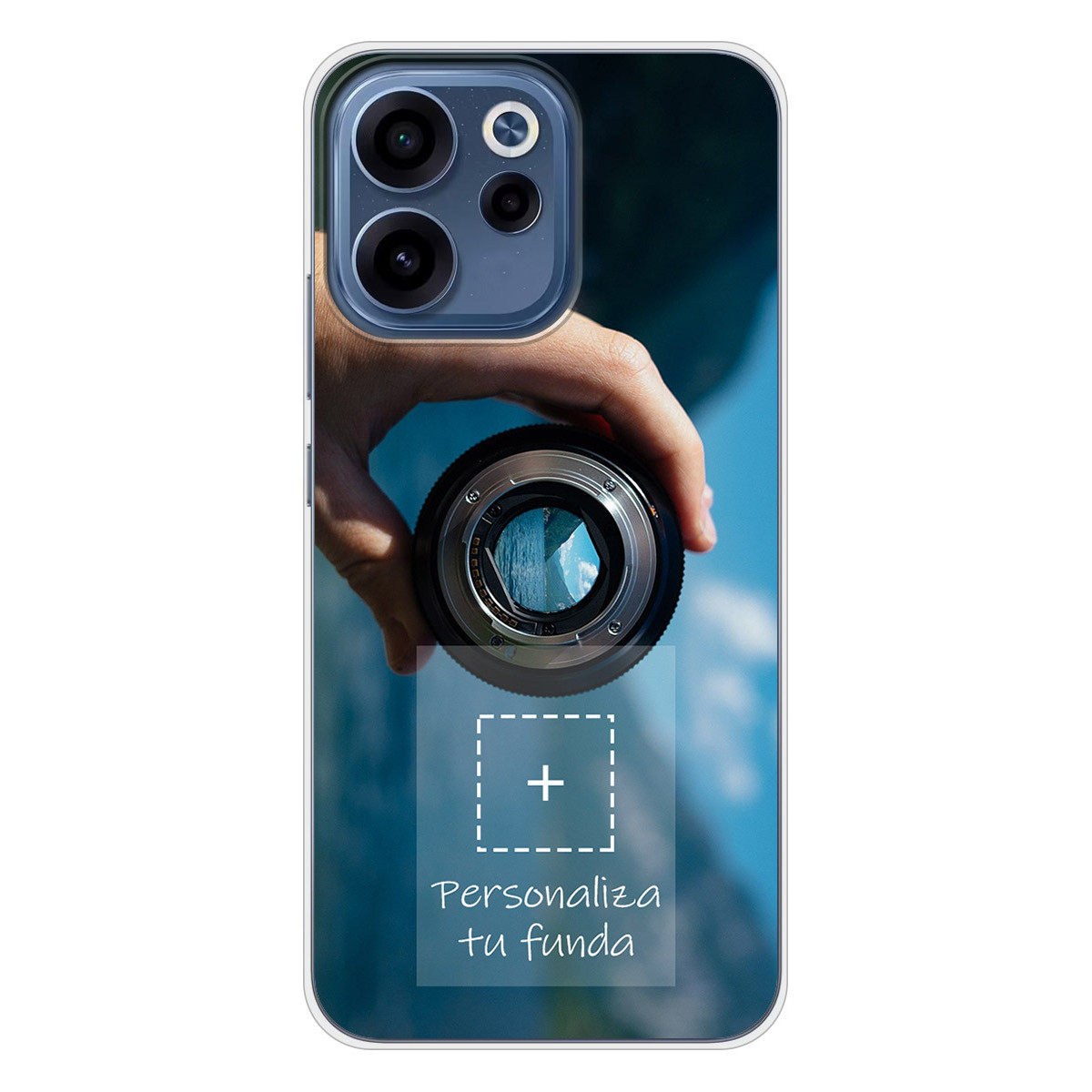 Personaliza tu Funda Silicona Gel Tpu Transparente con tu Fotografia para Oppo Reno 15 F / 15F 5G Dibujo Personalizada