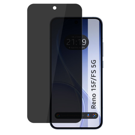 Protector Pantalla Hidrogel Privacidad Antiespías para Oppo Reno 15 F / 15F 5G