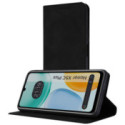 Funda Libro de Polipiel con tarjetero para Huawei Honor X5c Plus color Negra