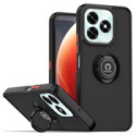 Funda Mate con Borde Negro y Anillo Giratorio 360 para Huawei Honor X5c Plus