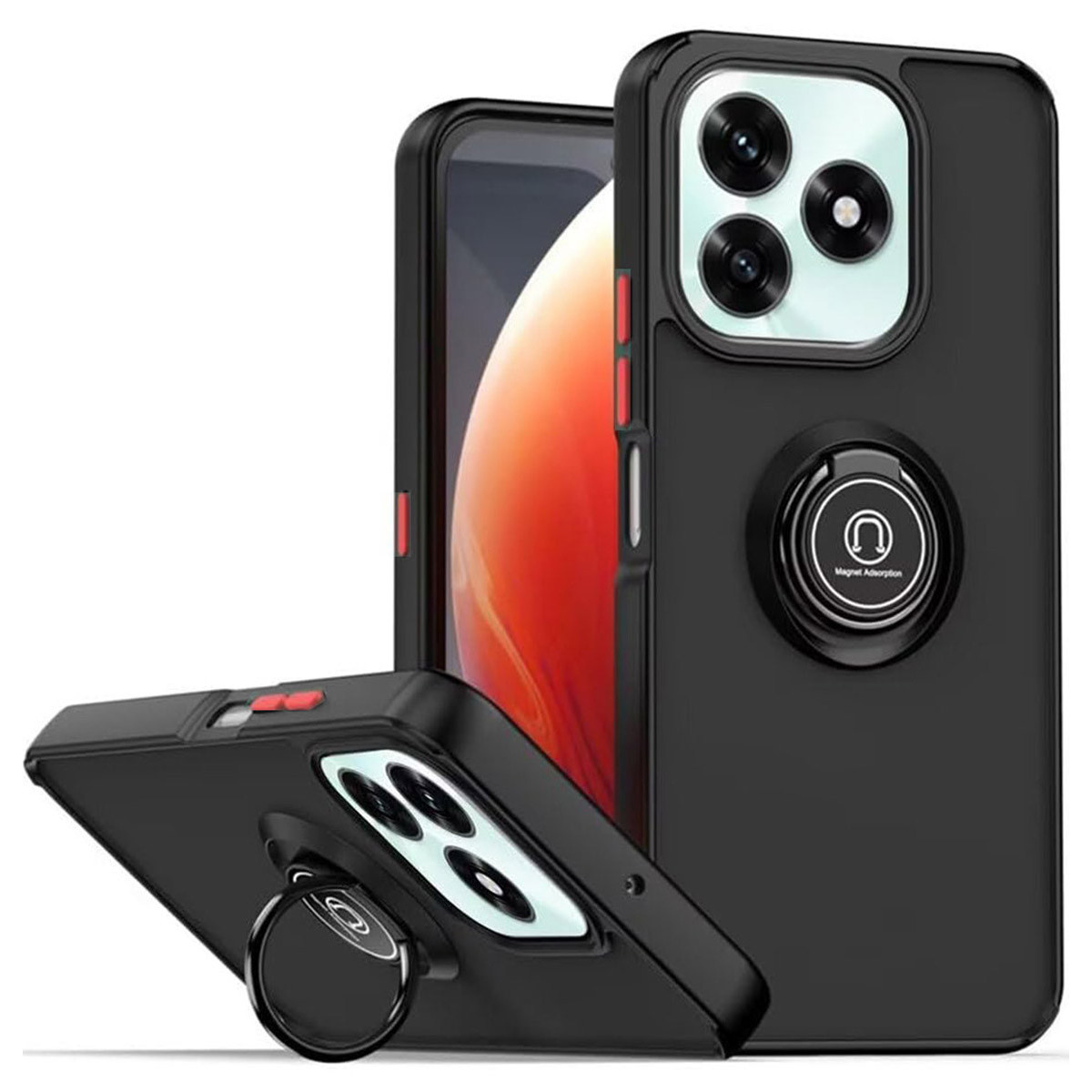 Funda Mate con Borde Negro y Anillo Giratorio...