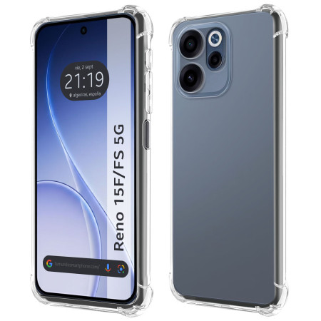 Funda Silicona Antigolpes Transparente para Oppo Reno 15 FS / 15FS 5G