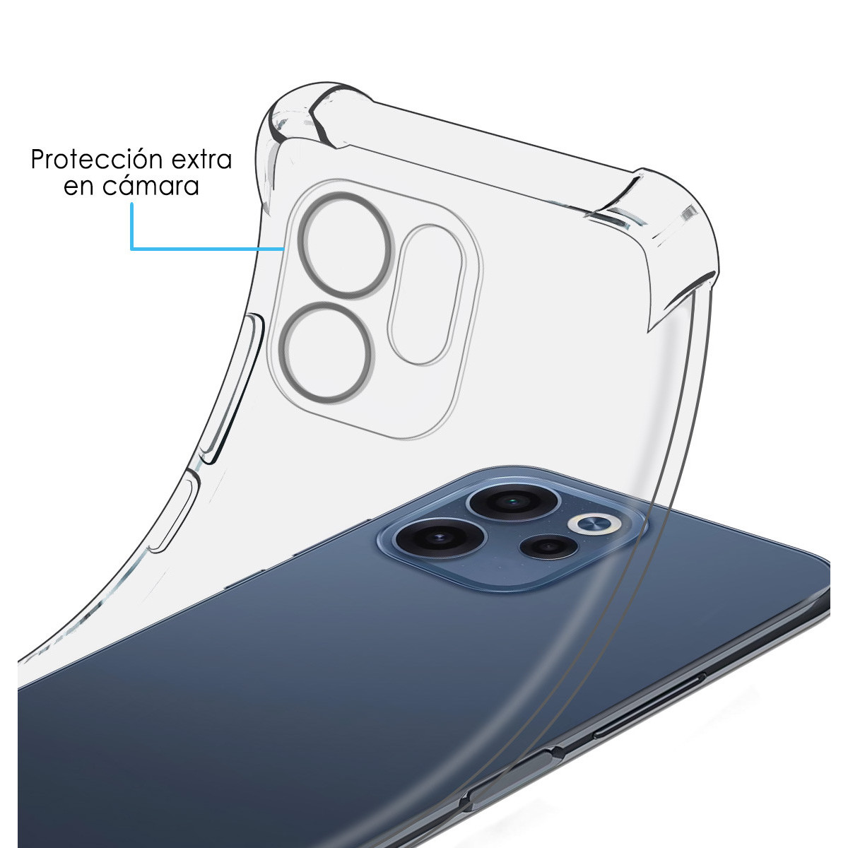 Funda Silicona Antigolpes Transparente para...