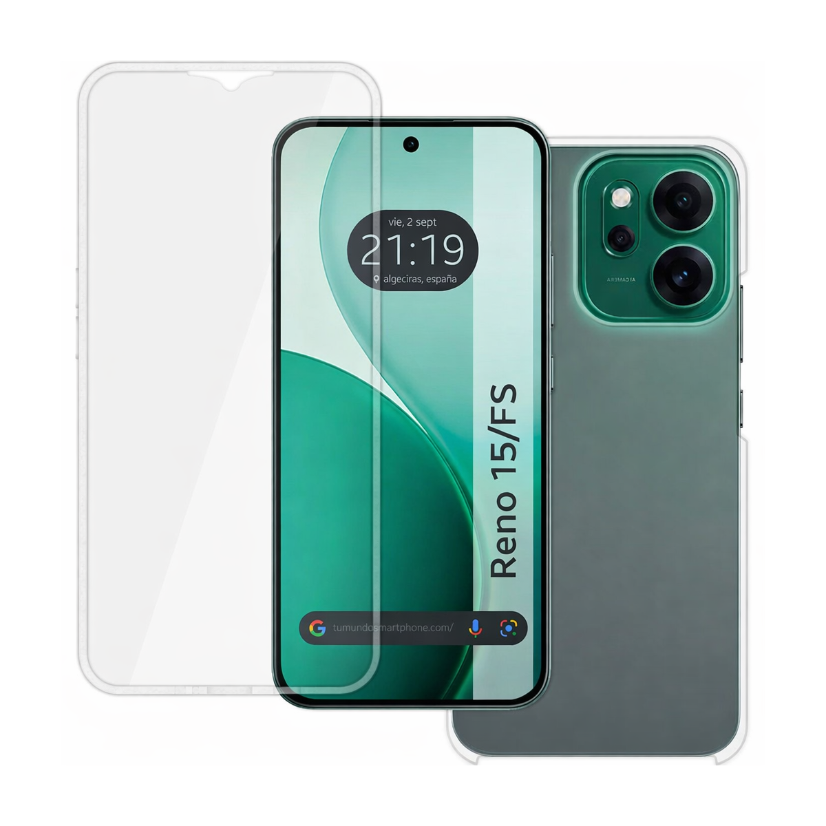 Funda Doble Transparente Pc + Tpu Full Body 360...