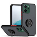 Funda Mate con Borde Negro y Anillo Giratorio 360 para Oppo Reno 15 FS / 15FS 5G
