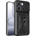 Funda Tough Armor con Anillo Giratorio Negra para Oppo Reno 15 FS / 15FS 5G