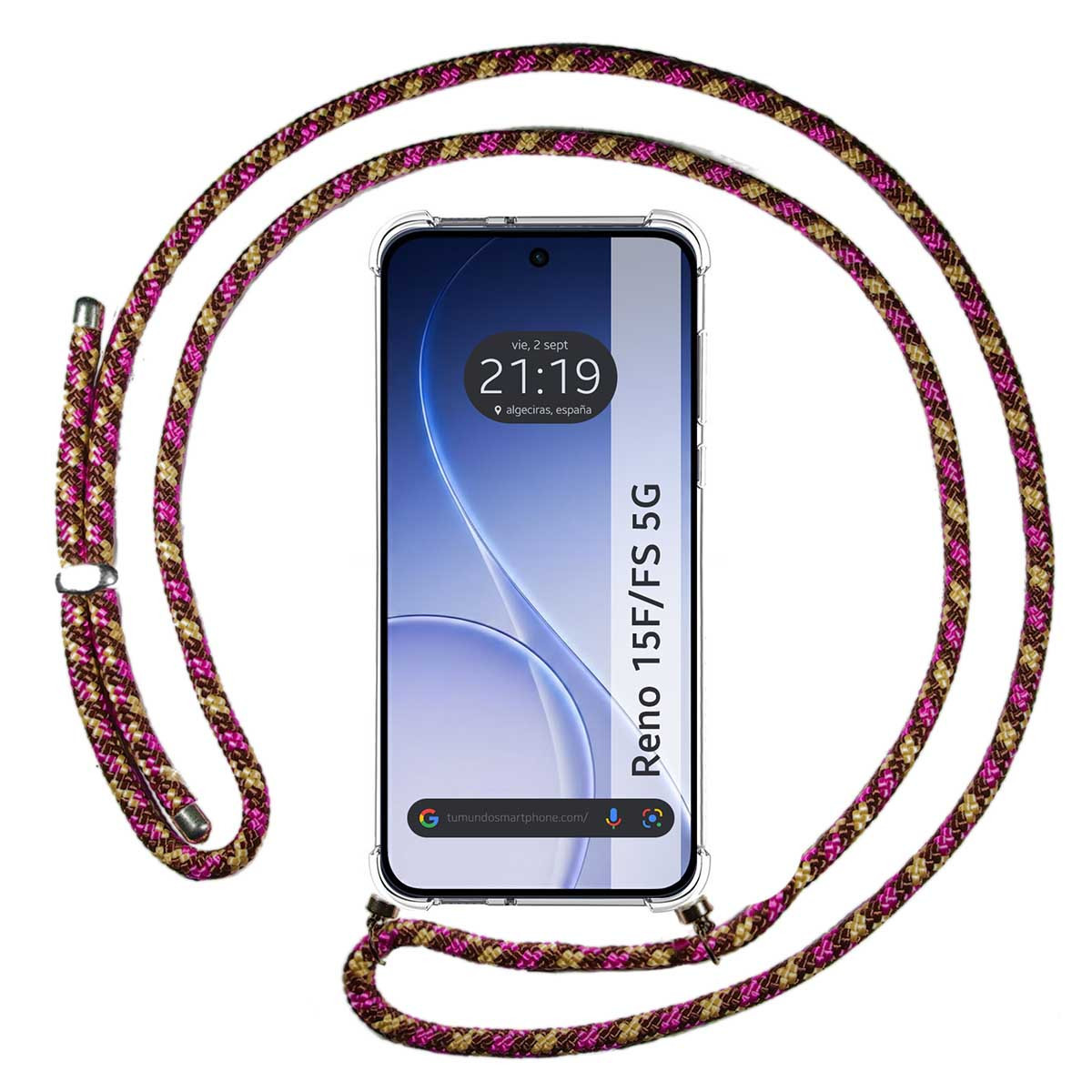 Funda Colgante Transparente para Oppo Reno 15...