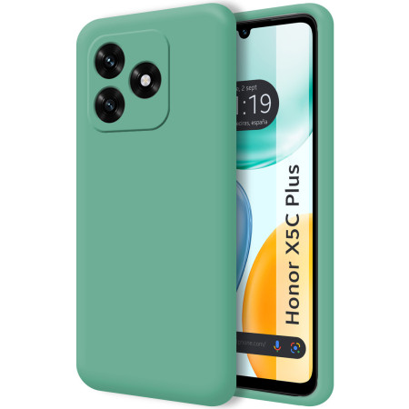 Funda Silicona Líquida Ultra Suave para Huawei Honor X5c Plus color Verde