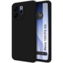 Funda Silicona Líquida Ultra Suave para Oppo Reno 15 F / 15F 5G color Negra