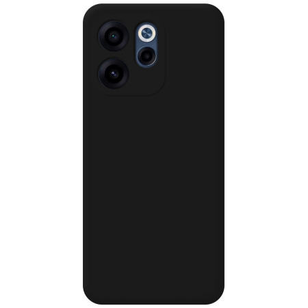 Funda Silicona Líquida Ultra Suave para Oppo Reno 15 F / 15F 5G color Negra