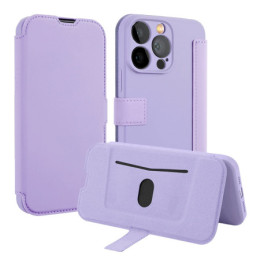 Funda Silicona Suave con Tapa para Oppo Reno 15 FS / 15FS 5G color Morada 2