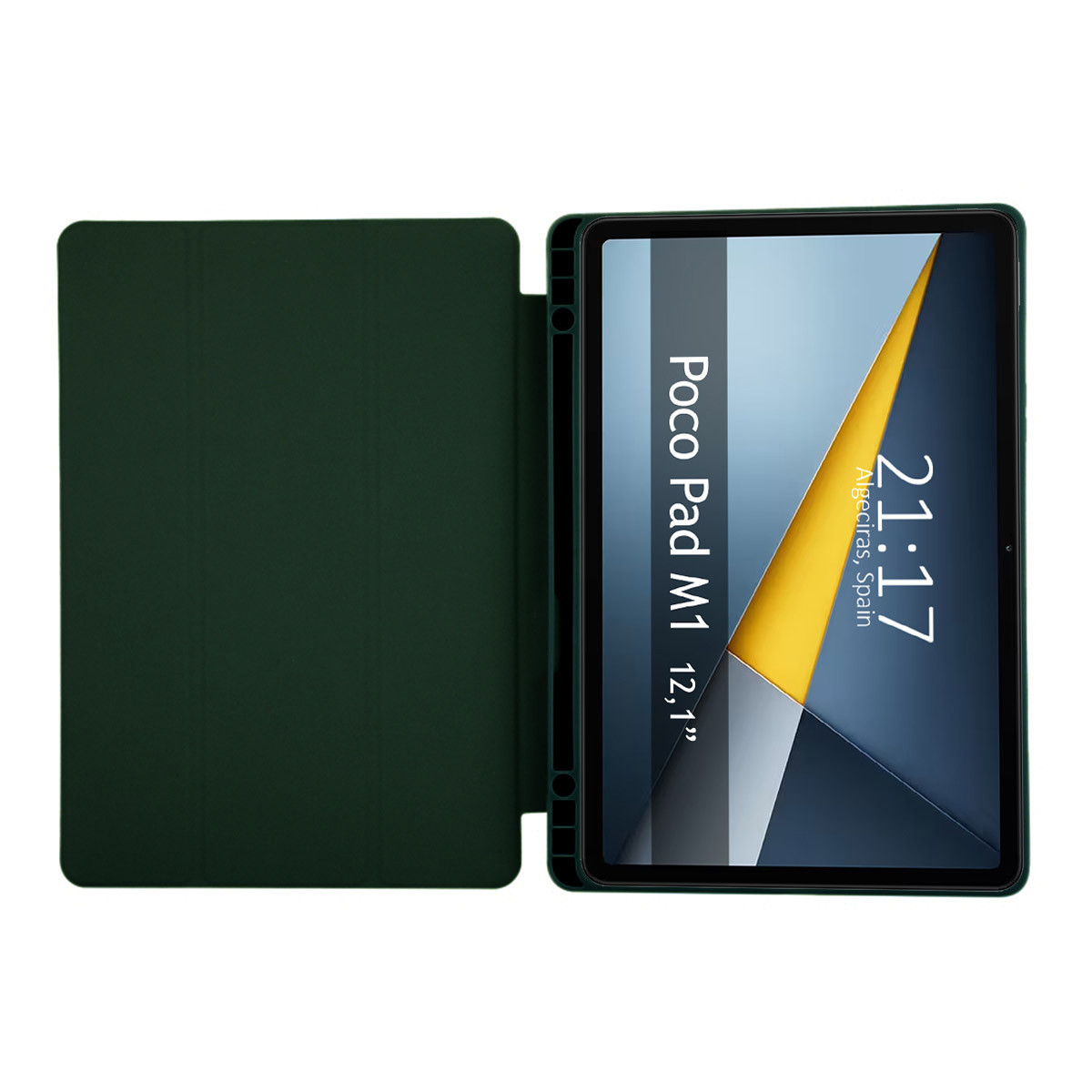 Funda con tapa Smart para Xiaomi POCO Pad M1 color Verde