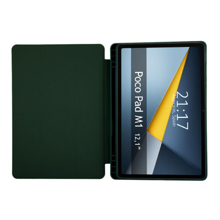 Funda con tapa Smart para Xiaomi POCO Pad M1 color Verde